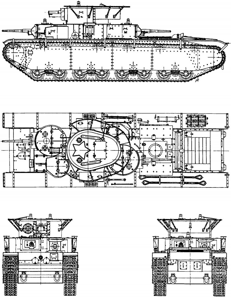 Чертежи танка т35