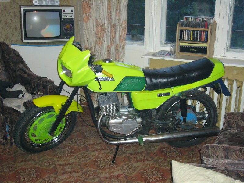 Мотоцикл Jawa 638 зеленая