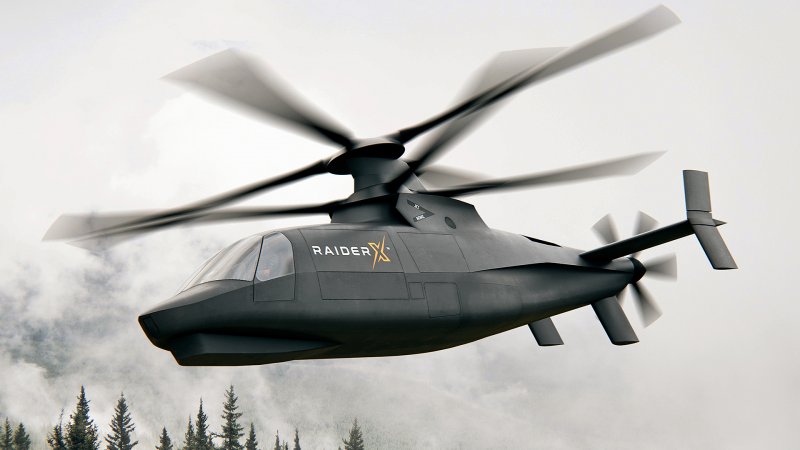Вертолёт Sikorsky Raider x