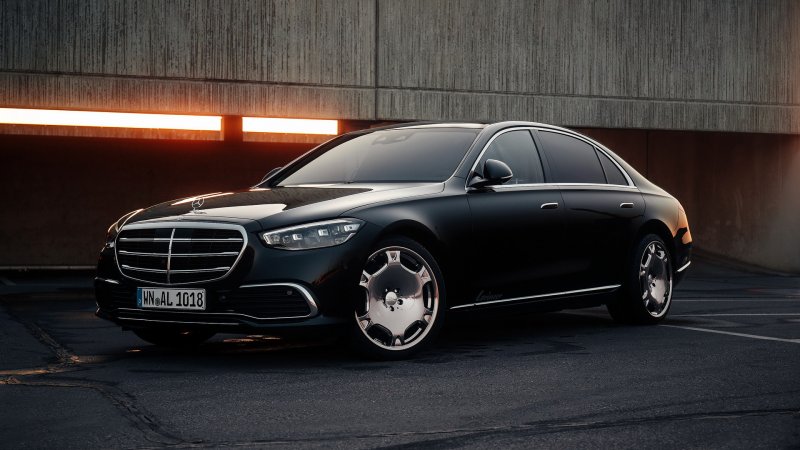 Mercedes w223 черный