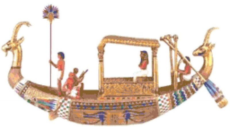 Египетский корабль модель