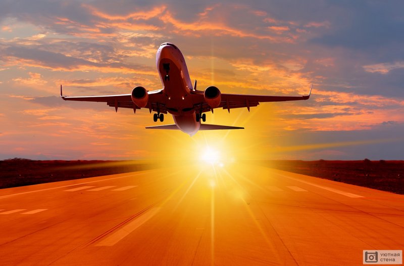 Самолет взлетает