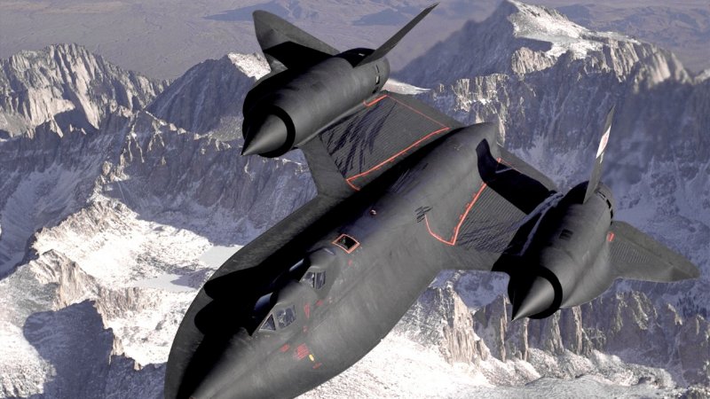 SR-71 Blackbird черный Дрозд