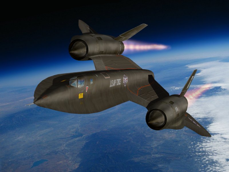 SR-71 Blackbird черный Дрозд