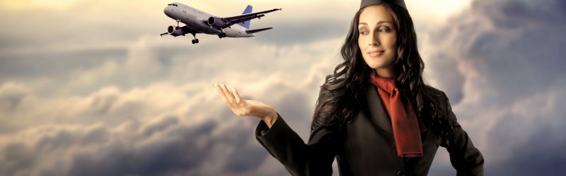 Девушка в самолете