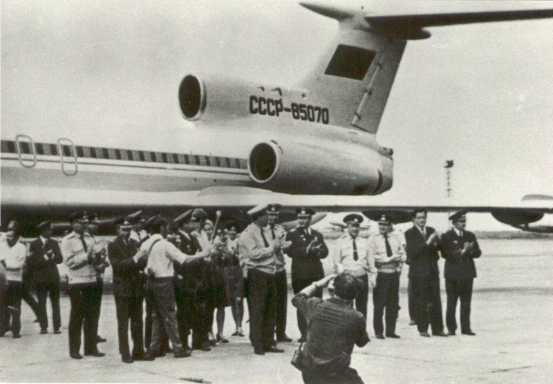 Ту 154 в аэропорту