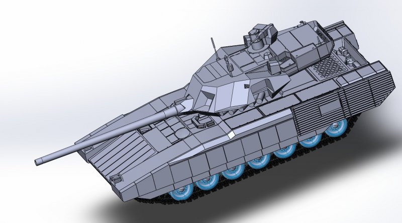 Т 14 Армата 3д модель