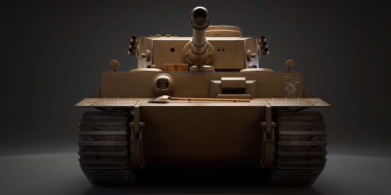 Танк тигр вид спереди