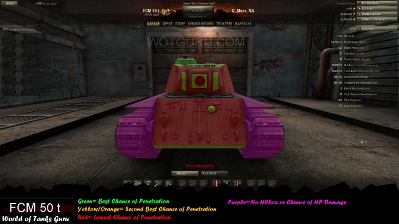 Боеукладка на FCM 50t