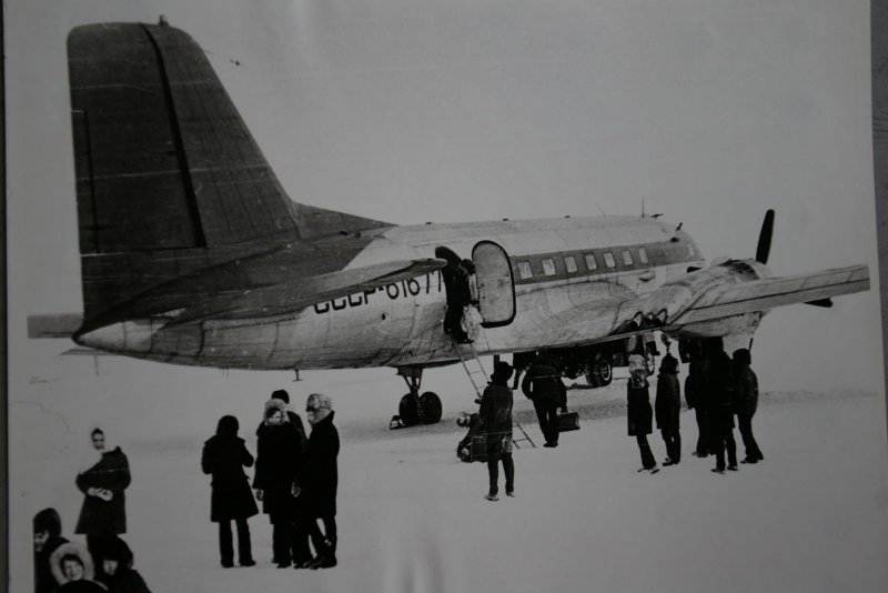 Самолет взлетает в Норильске