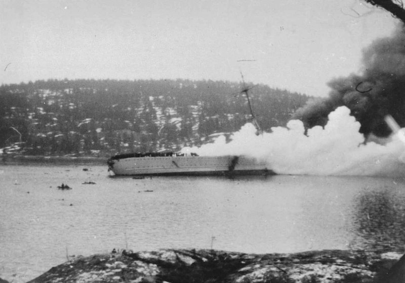 Крейсера "Blücher"на дне