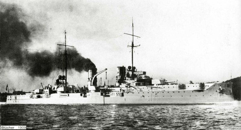 Броненосный крейсер Блюхер 1908