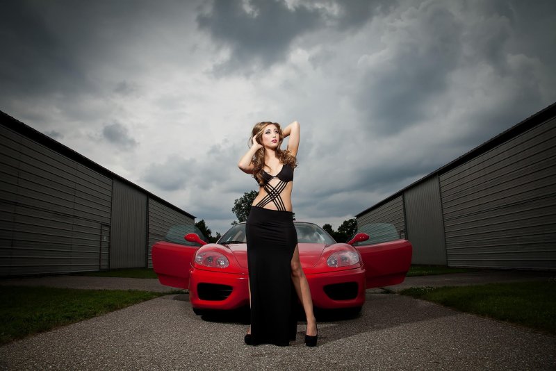 Фотосессия с машиной