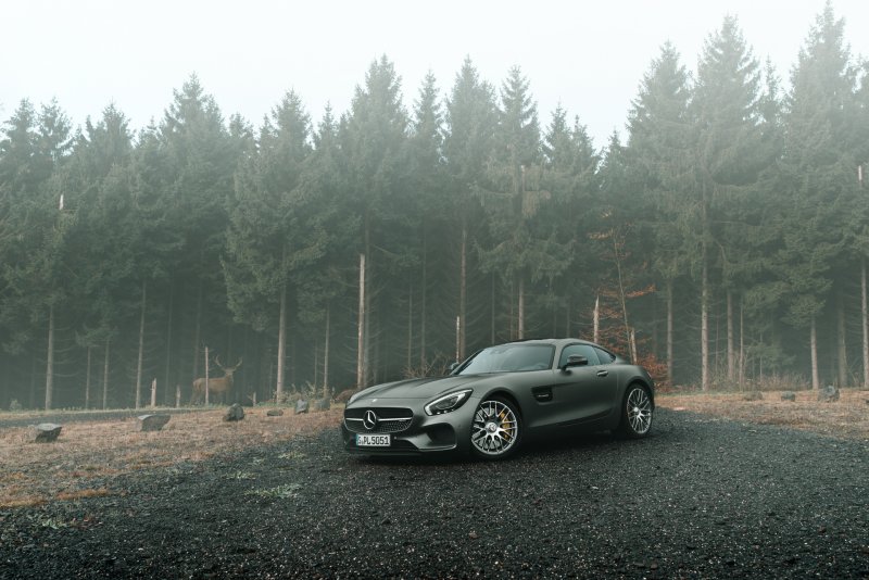 Мерседес АМГ 63 S В лесу