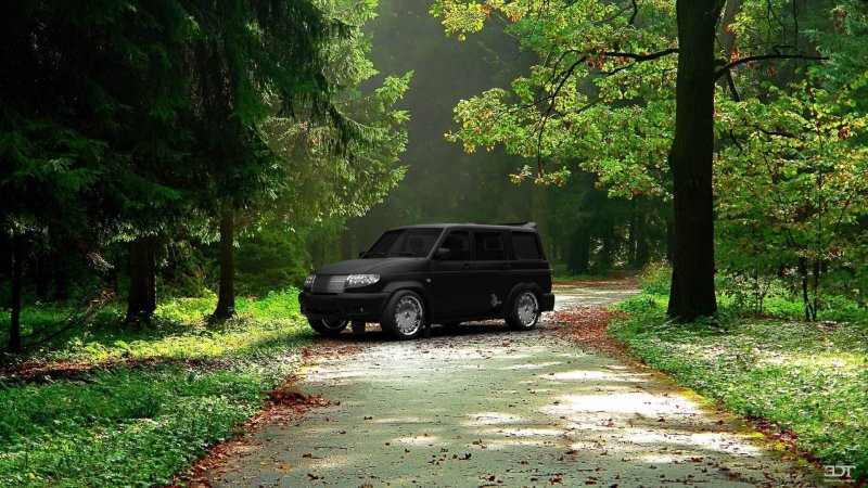 Автомобиль на фоне природы