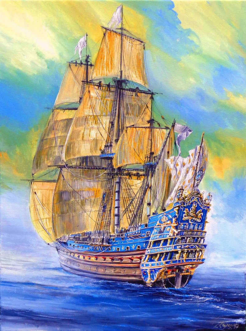 Парусный корабль 17 век шхуна