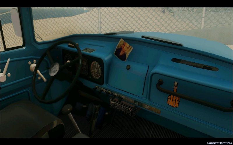 ЗИЛ 130 салон синий