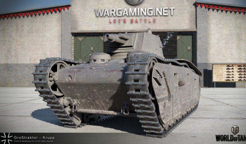 Немецкий танк Großtraktor - Krupp