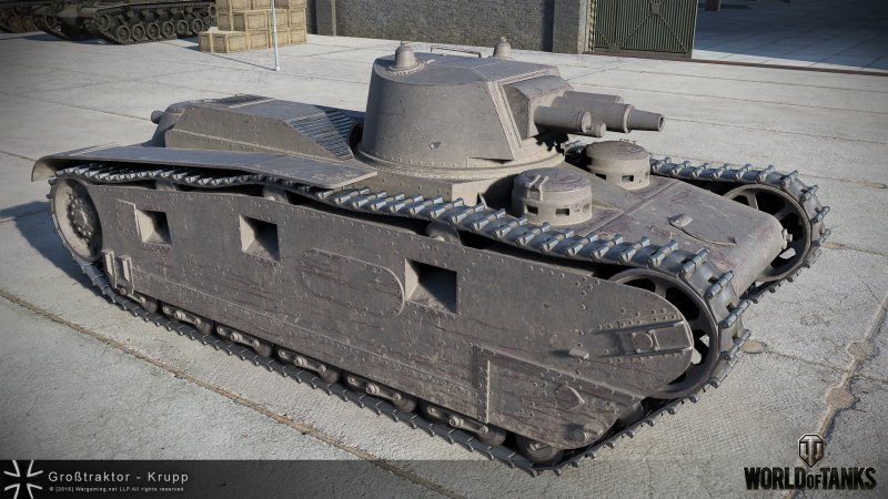 Немецкий танк Großtraktor - Krupp