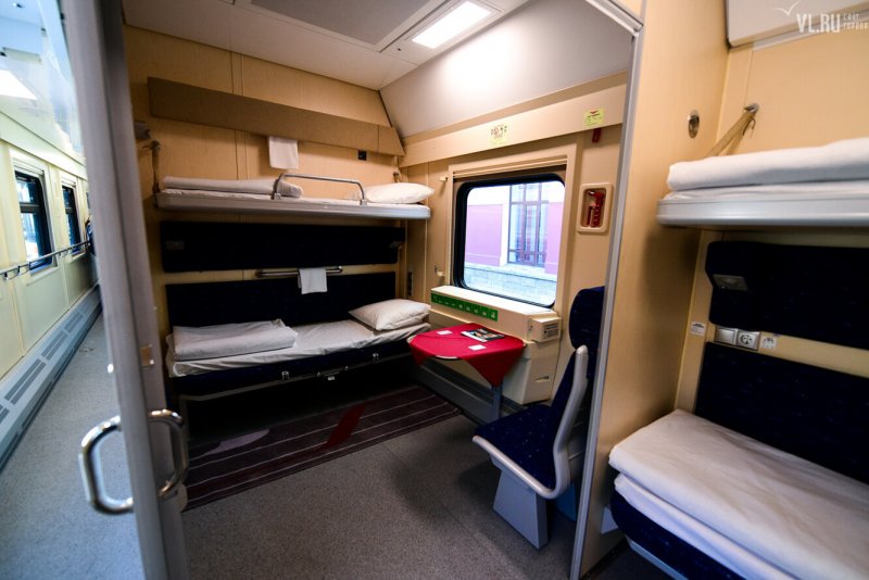 Купе для инвалидов в поезде Москва Владивосток