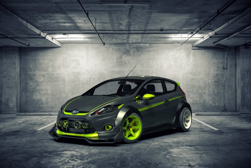 Тюнингованная Форд Фиеста