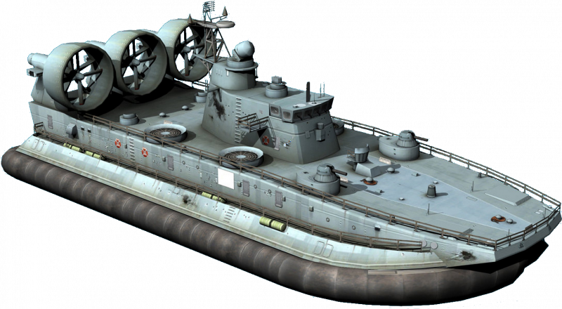 Катер СВП ЗУБР