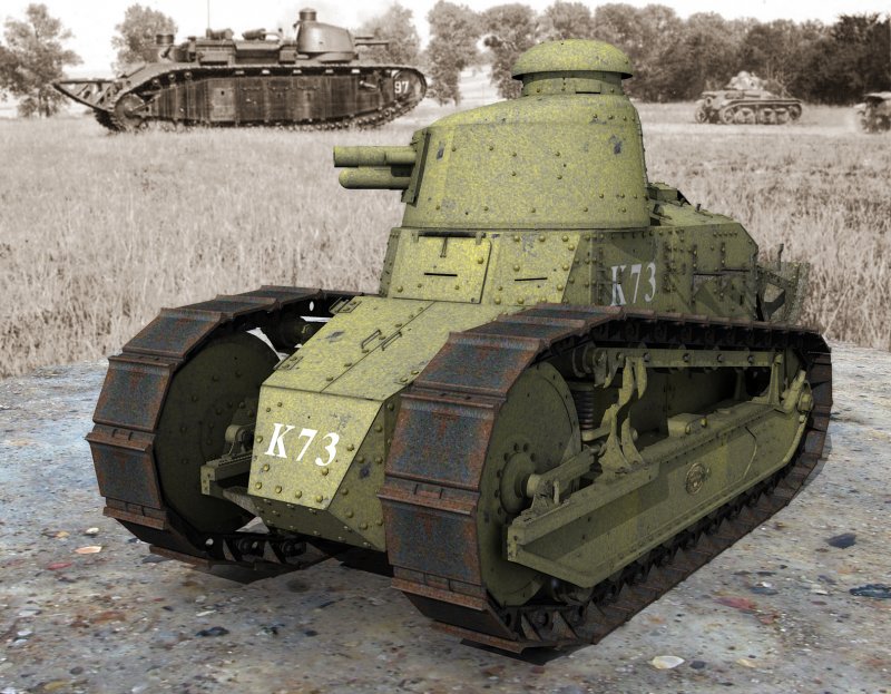 Танк Рено ft-17 в Японии