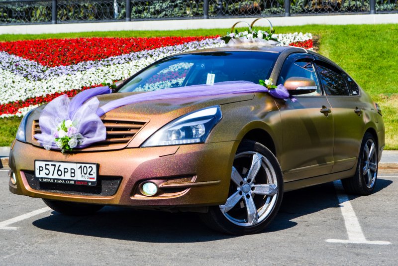 Ниссан в цветах