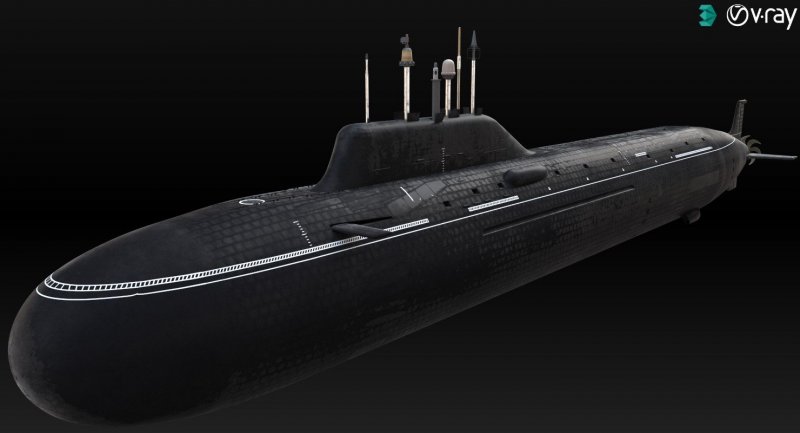 3d Project 885 Yasen class
