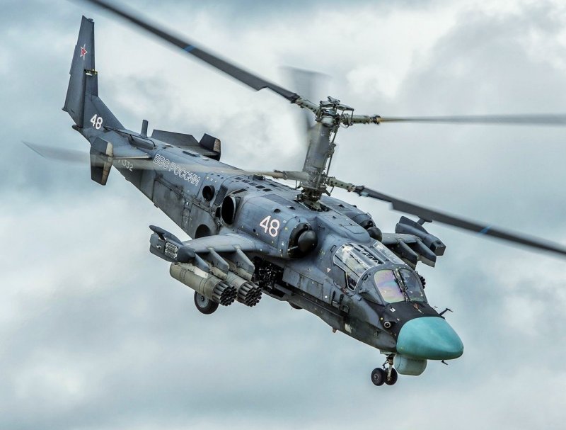 Боевой вертолет ка-52 Аллигатор