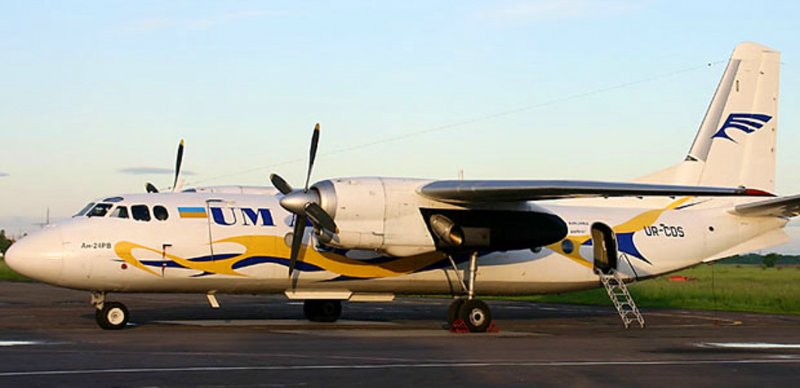 Як пассажирский самолет винтовой