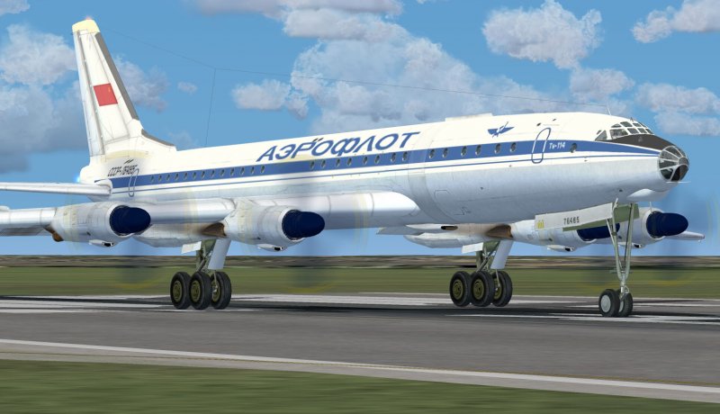 Ту 114 салон самолета