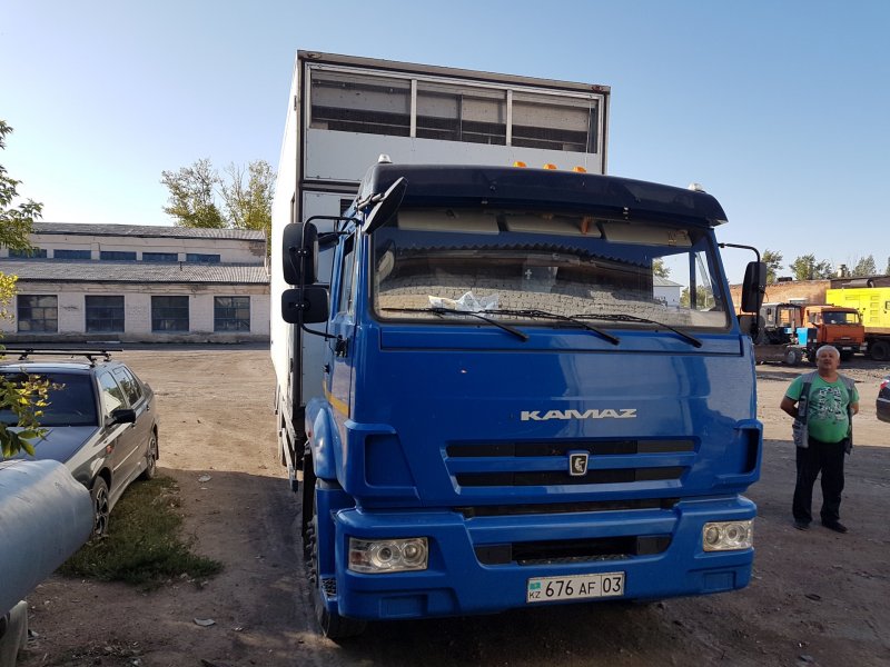 Кенгурятник на КАМАЗ 65117