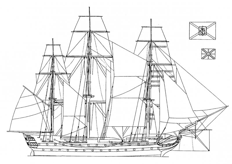 Азов линейный корабль, 1826