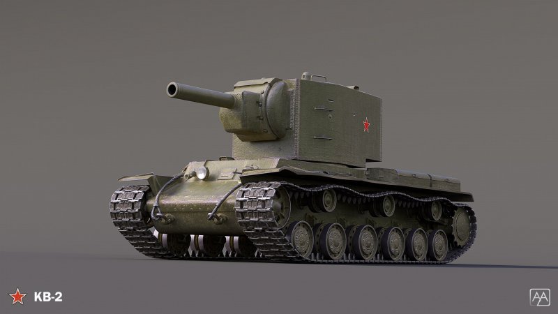 Кв-2 танк 3д модель