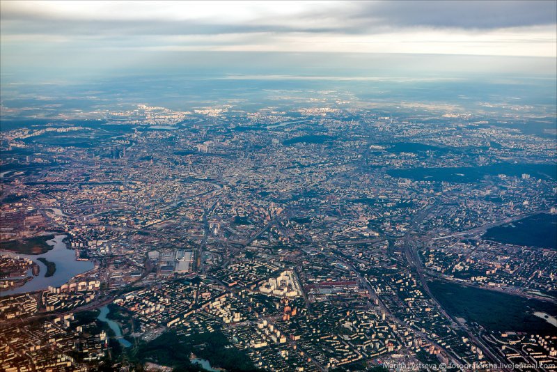 Москва вид сверху