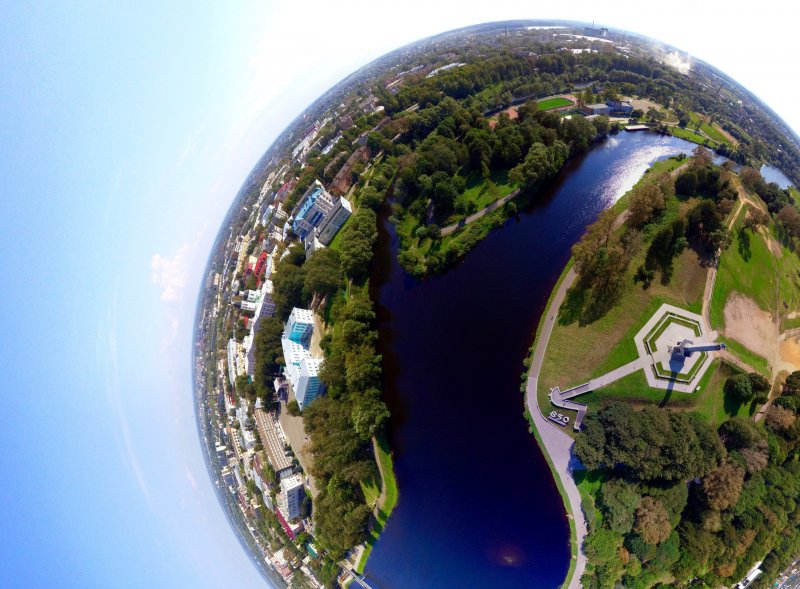 Города вид из космоса