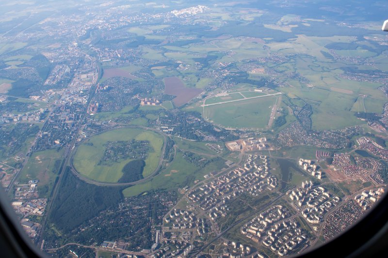 На подлете к Франкфурту