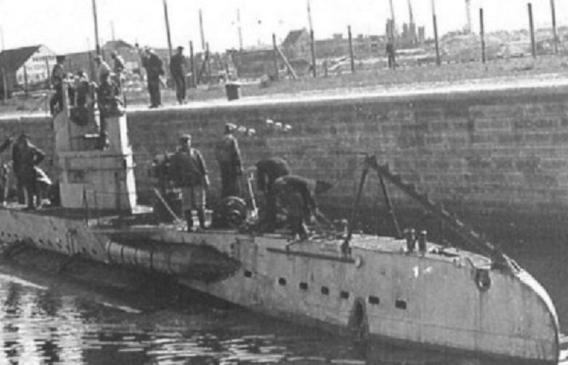 Подводная лодка в Зеебрюге