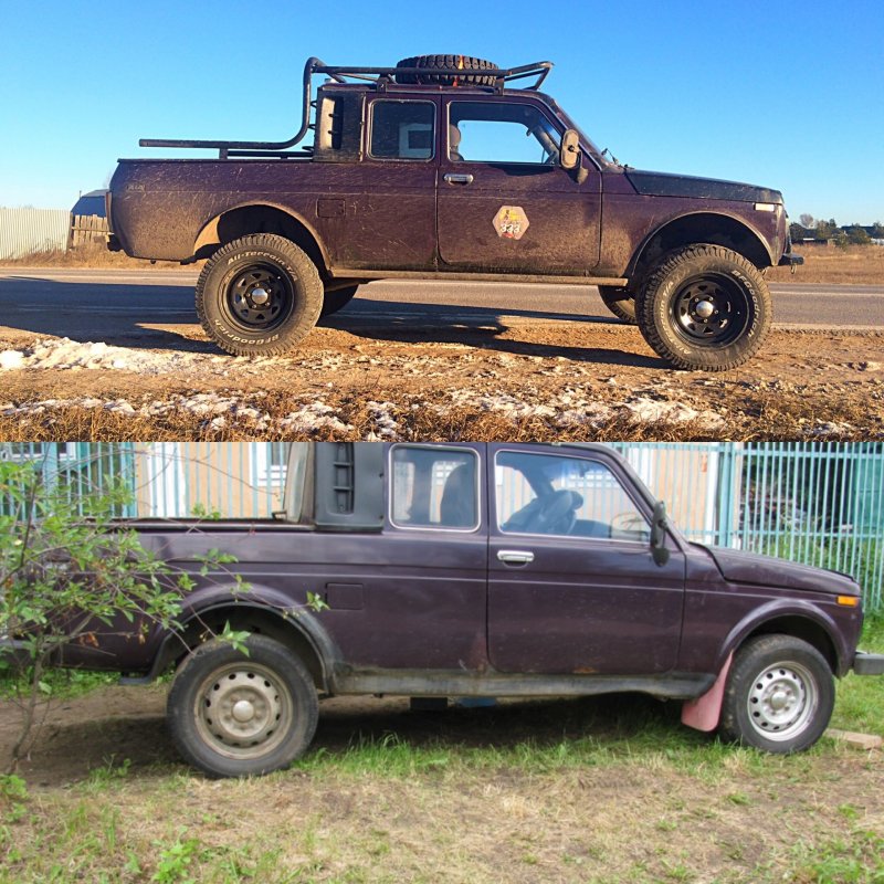 Нива пикап v8