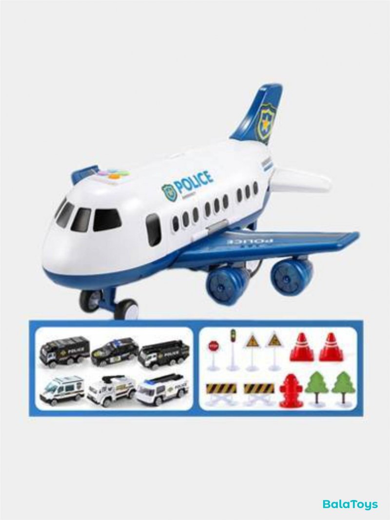 Игровой набор самолет полиции 660-a261