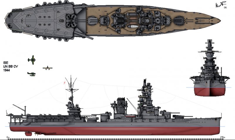 Линкор-авианосец Исэ