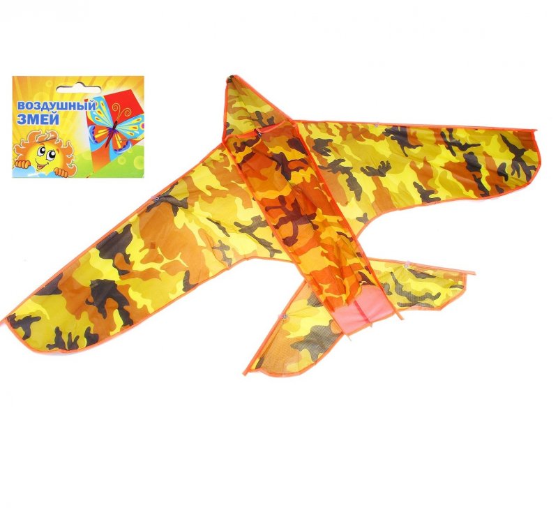 Воздушный змей "самолет", хаки