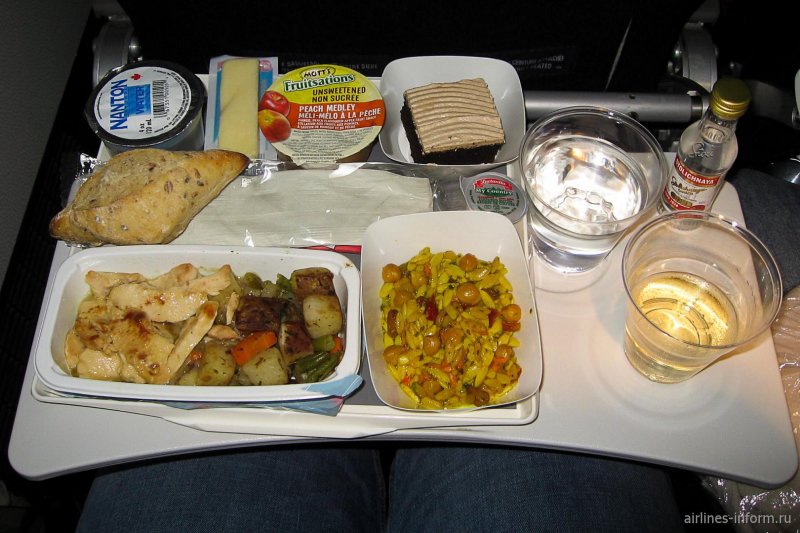 Air France питание на борту