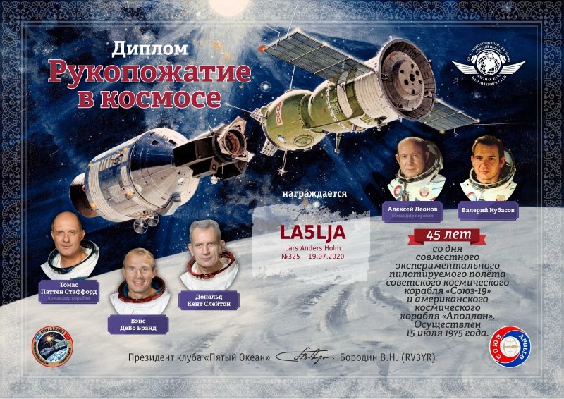 Советско-американский полет в космос по программе Союз Аполлон