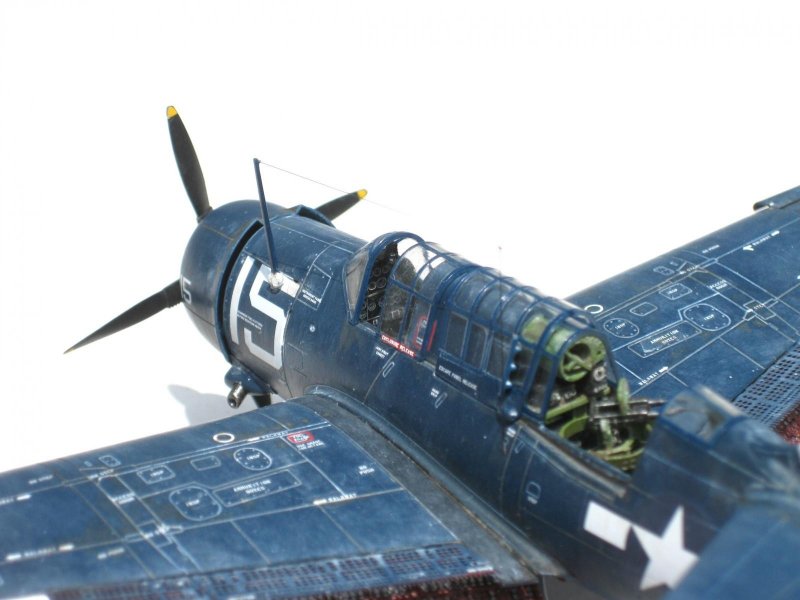 Curtiss Helldiver sb2c-1 сложенное крыло