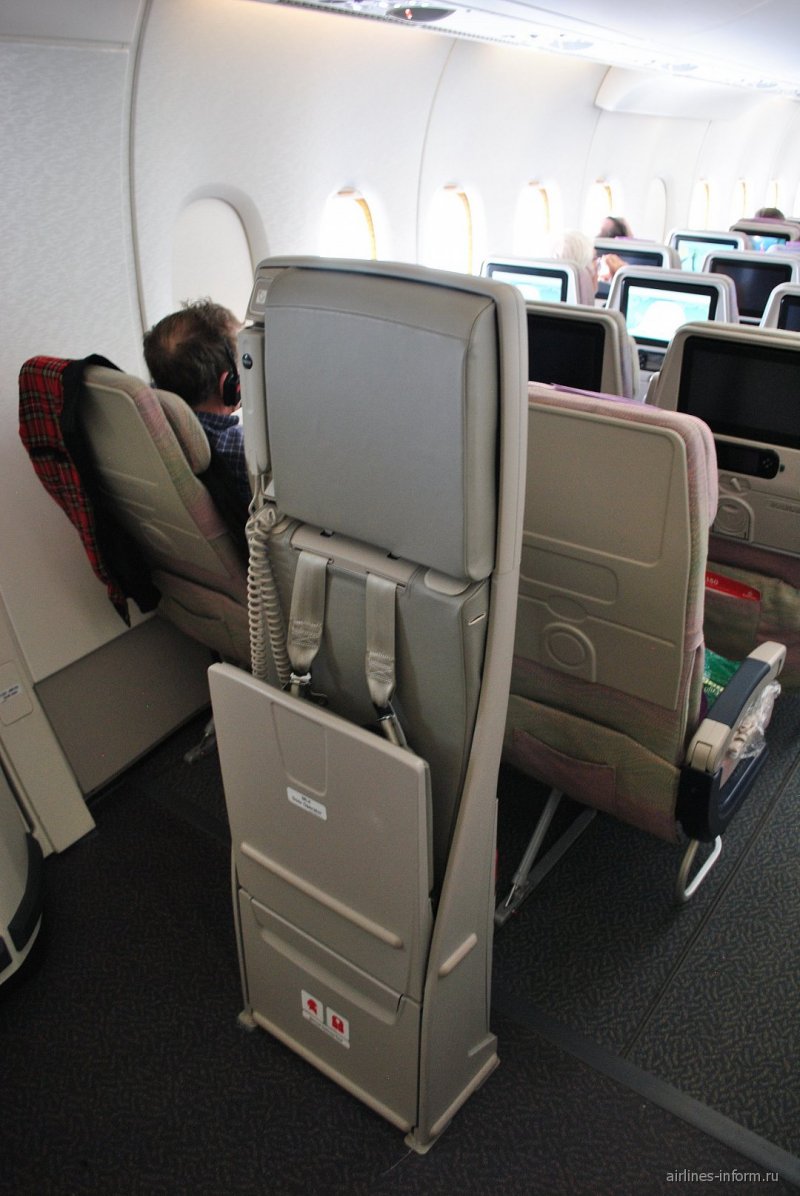 Airbus a380-800 Emirates салон