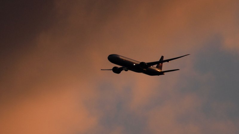 Крушение самолёта в небе