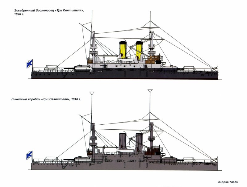 Броненосец 3 святителя чертежи