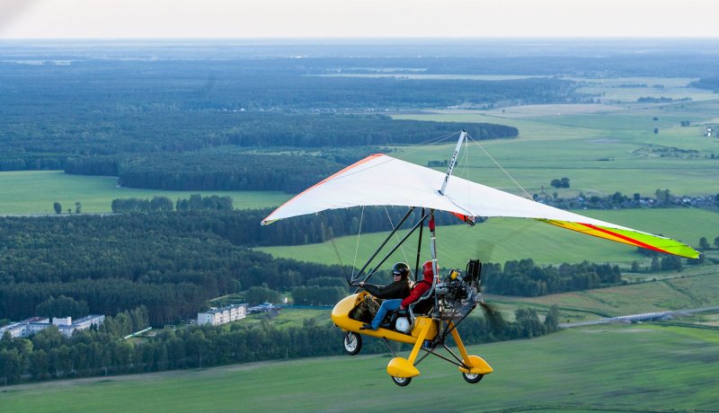 Полет на мотодельтаплане